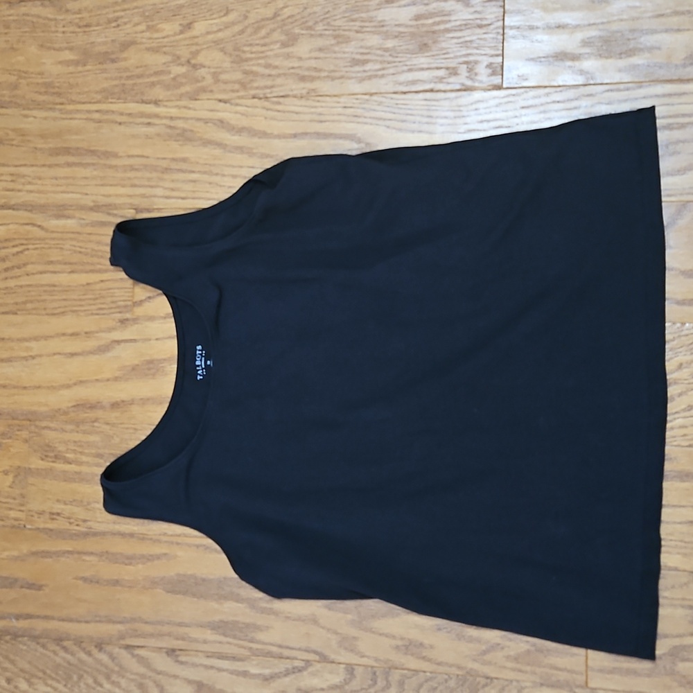 Talbots Black Relaxed Layering Tank Top 1X